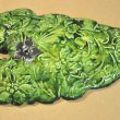 Оригинальная двухуровневая блюдо-подставка «Листья» своими руками