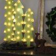 Деревянные новогодние ёлочки в стиле рустик с лампочками своими руками