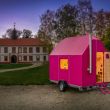 Причудливый ярко-розовый мобильный дом площадью всего 6,5 кв.м.