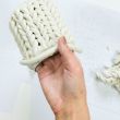 Потрясающе красивое «вязаное» кашпо из полимерной глины своими руками