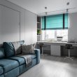 Дизайн просторного интерьера трёхкомнатной квартиры в Пензе