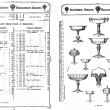 Страница прейскуранта Дядьковского хрустального завода.
