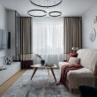 Уютный дизайн интерьера однокомнатной квартиры в типовом московском доме