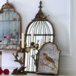 Птичья клетка с зеркалом – оригинальный элемент винтажного стиля