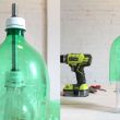 Светильник в стиле «лофт» из пластиковых бутылок и цемента